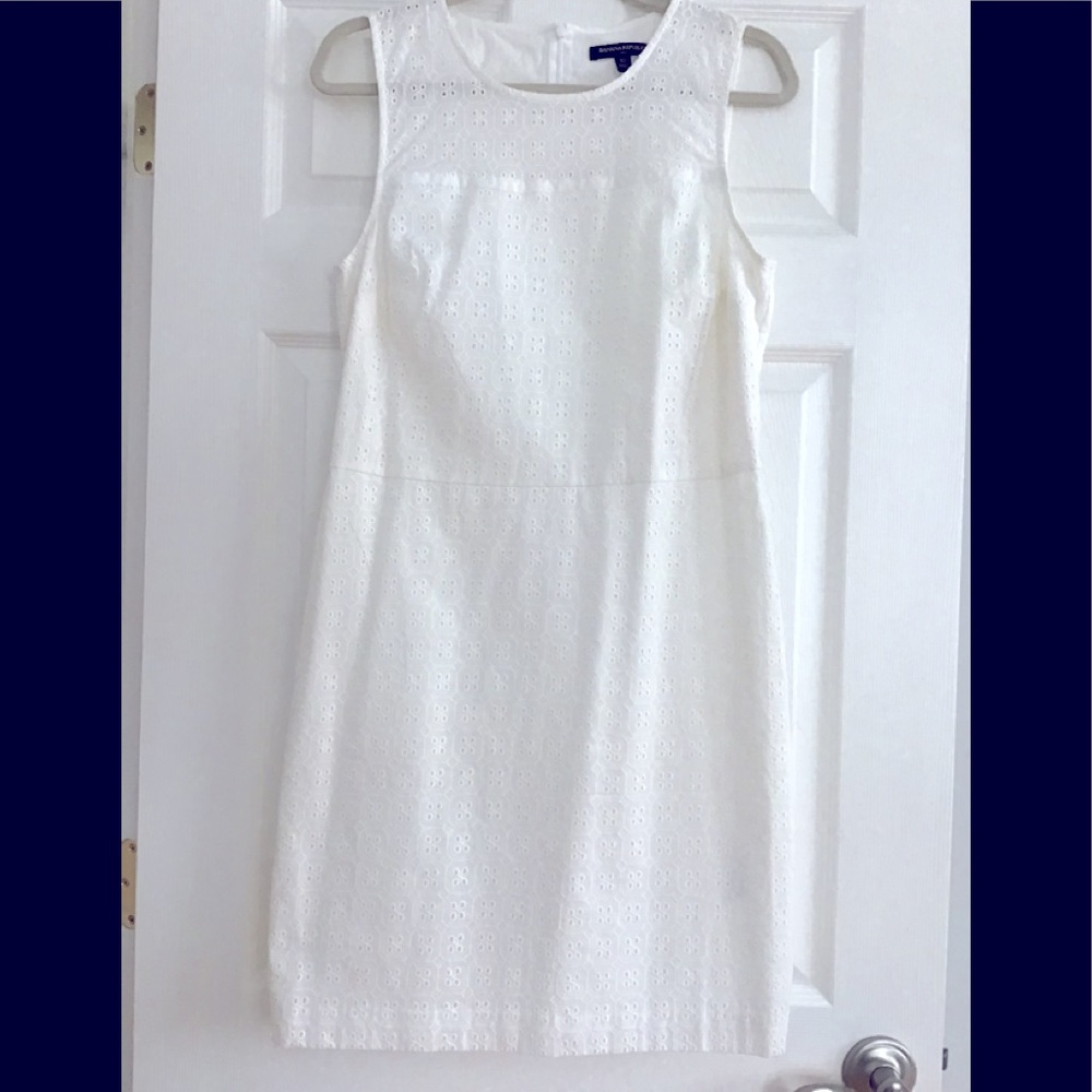 White eyelet dress